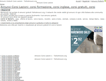 Tablet Screenshot of corsi.tuttoannunci.org