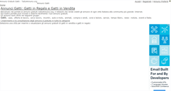 Desktop Screenshot of gatti.tuttoannunci.org