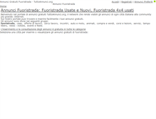 Tablet Screenshot of fuoristrada.tuttoannunci.org