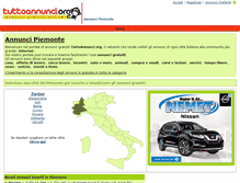 Tablet Screenshot of piemonte.tuttoannunci.org