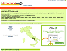 Tablet Screenshot of campania.tuttoannunci.org